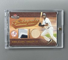 2005 Fleer Platinum Dual Game Used Patch Bat Relic /20 RARE SSP Bernie Williams