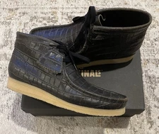 Clark’s Wallabee Boot Black Crocodile - LOW PRICE Kith Stussy Style BIN OBO