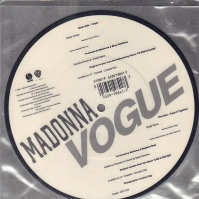マドンナ　Madonna　Vogue　ピクチャー　レコード　7” Madonna Vogue Vinyl Single 7inch Sire | eBay