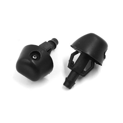 Universal Car Single Hole Window Wiper Windshield Washer Nozzle 35mm x 21mm 2Pcs