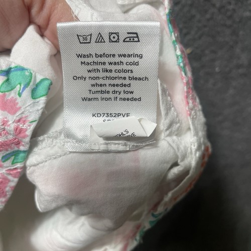 Draper James RSVP Hemdkleid Puffärmel Blumen Größe Medium weiß Viskose Baumwolle - Bild 20 von 23