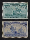 CKStamps: US Stamps Collection Scott#232 3c Columbian Unused NG #233 Mint NH OG