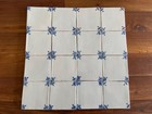 FREE SHIPMENT 16x small blanco TILE LOT MAKKUM Tichelaar Delft Holland