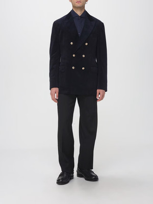 NWT$5900 Brunello Cucinelli Men DB Corduroy Sport Coat W/Logo Button50/40US A262
