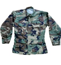 VTG Mens Military Combat Coat Camouflage Size Medium Atlanco Made In USA EUC