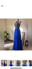 Tiffany Designs Ball Gown, Yellow, Beaded Embellishment, Size 4