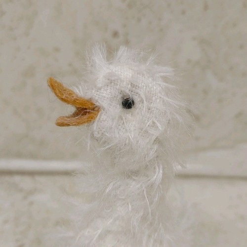 Martha Burch Artist Goose Chick Miniature 4" Signed Martha's Bears - Picture 2 of 12