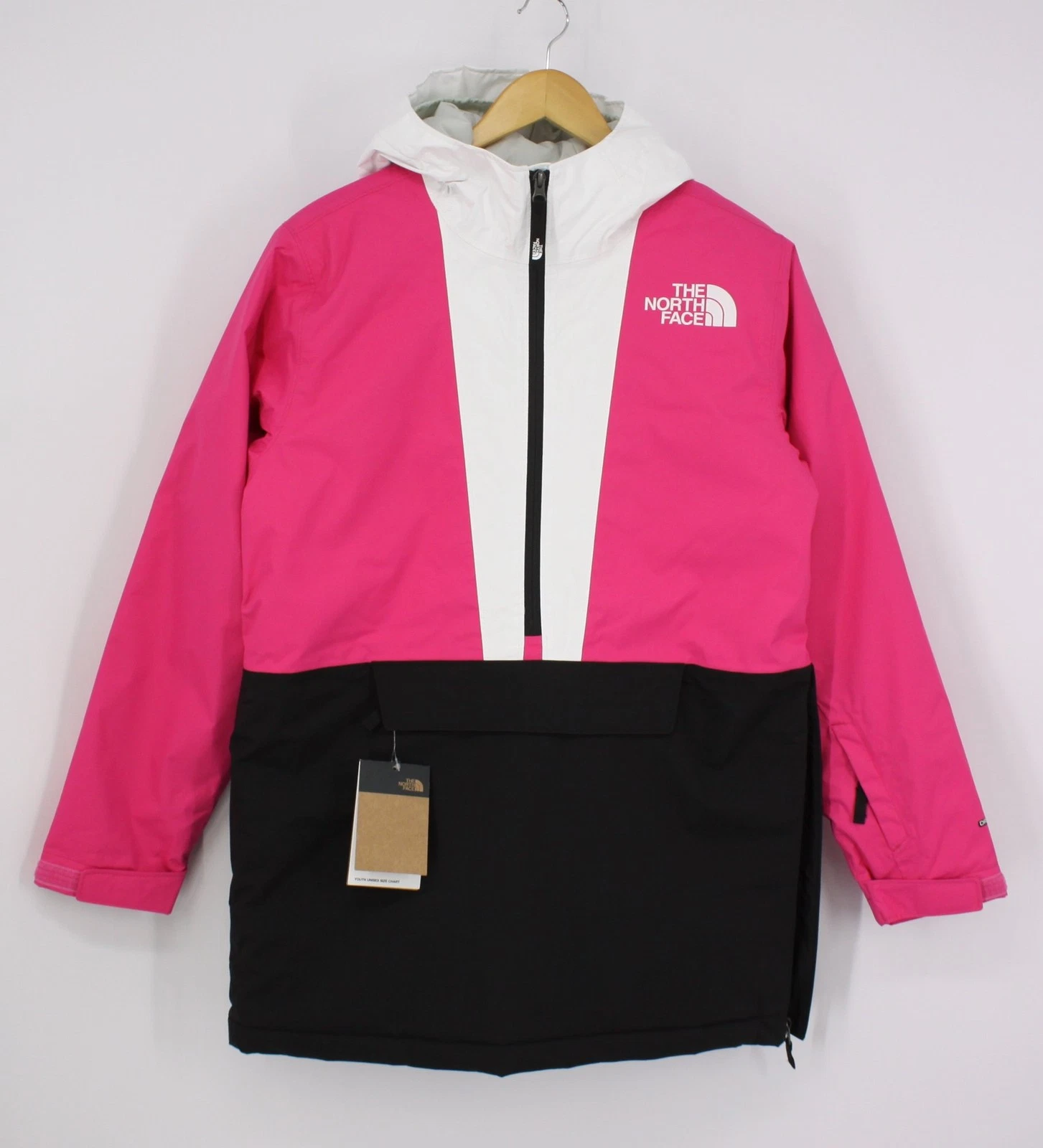 THE NORTH FACE KIDS UNISEX FREEDOM ANORAK 14+ JACKET SIZE XL MR.PINK RRP £138 IB