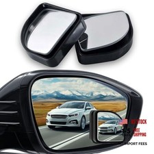 2PCS Fan Shaped Blind Spot Mirrors for Cars, 360 Degree Convex Wide Angle Black