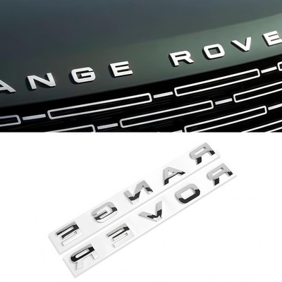 Range Rover Gloss silver ABS Emblem Replacement Badge for Front Hood & Trunk