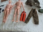 Vtg GI Joe 1964 SOILDER figures Pair Of Vtg 1964 Fig.w/extras GI JOE PAIR. EARLY