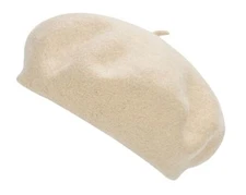 French-Beret-Hat-Women Classic Wool-Felt Artist Hats Solid Color Medium Beige
