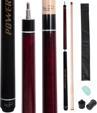 Heavy Hitter Jump Break Pool Cue, 3 Piece Pool Cue 14Mm Phenolic Tip 20Oz/21Oz/2