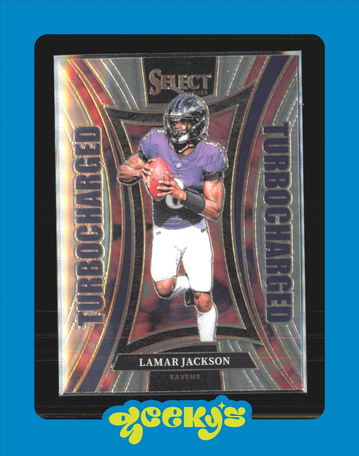 2024 Panini Select - Turbocharged Lamar Jackson #3 Baltimore Ravens $2MIN ORDER