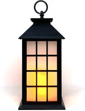 Light Weight LED 3-Mode Vivid Flame Effect Lantern Lamp - for Table, Pathway, Ba