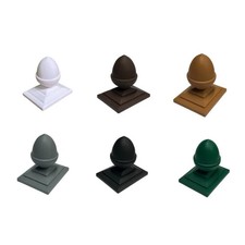 Plastic Acorn Finial and Post Cap for 75mm Posts  - Various Colours