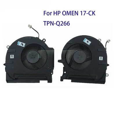 CPU GPU Fan Cooling For HP OMEN 17-CK CK1000 TPN-Q266 M78889-001 DC12V 9.6W