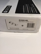 Delta R3500-WL 2 Handle Wall Mount Lavatory Rough-in. New In Box. Fast Free Ship