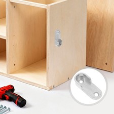 10 Pairs Closet Pole Sockets  Alloy Round Rod End Support Bracket Set  16mm