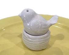 Vintage Dove Peace Pigeon Bird On Nest Salt & Pepper Shakers Stack 3/3 ❤️sj7m4s