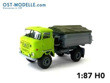 IFA W50LA ND 3-Seitenkipper hoher Bordwand offener Plane