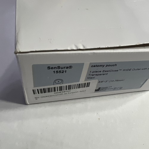 Coloplast Sensura 15521 One-Piece Ostomy Pouch Wide Outlet filter 12 box 8/2027
