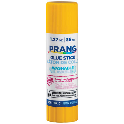 Prang Washable Glue Sticks 1.27 Oz Clear Non Toxic Twist Up for Kids Crafts