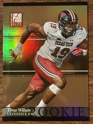 2023 Panini Tyree Wilson Rookie #'d /10 Gold 2003 Donruss Elite RC #43 Saints SP