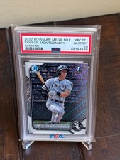 2022 Bowman Mega Box #BCP-71 Colson Montgomery  Mojo Refractor PSA 10 Gem mint