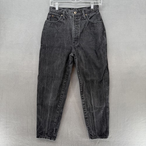 Geoffrey Beene, Vintage Geoffrey Beene Sport Jeans Womens 8/28 Black Baggy Mom Core Taper Ankle