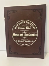 Illustrated Atlas Map Marion & Linn Counties Oregon By Edgar Williams 1878
