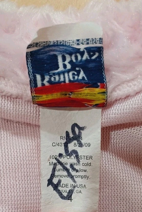 The Bailey Boys Faux Fur Jacket Cape Girl Size 4 Long Sleeve Bow Pink Preppy - Image 4 of 4