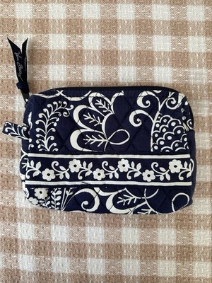 Vera Bradley Navy Twirly Bird Cosmetic Bag
