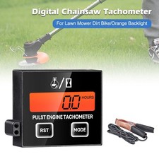 Digital Chainsaw Tachometer Wireless Hour Counter Meter Atv Rpm Calibrated Gauge
