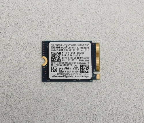 R1DG8 Dell 512Gb Ssd Sn530 M.2 2230 Pcie Nvme Solid State Drive "GRADE A"