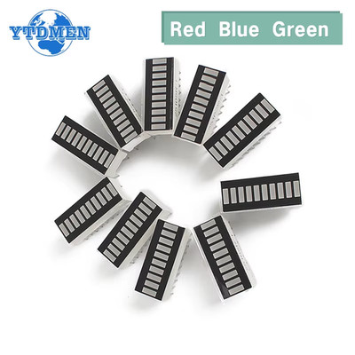 5/10 Stück 10 Segment LED Balken Grafik Display Modul Rot Grün Blau Zum Selbermachen Digital Röhre