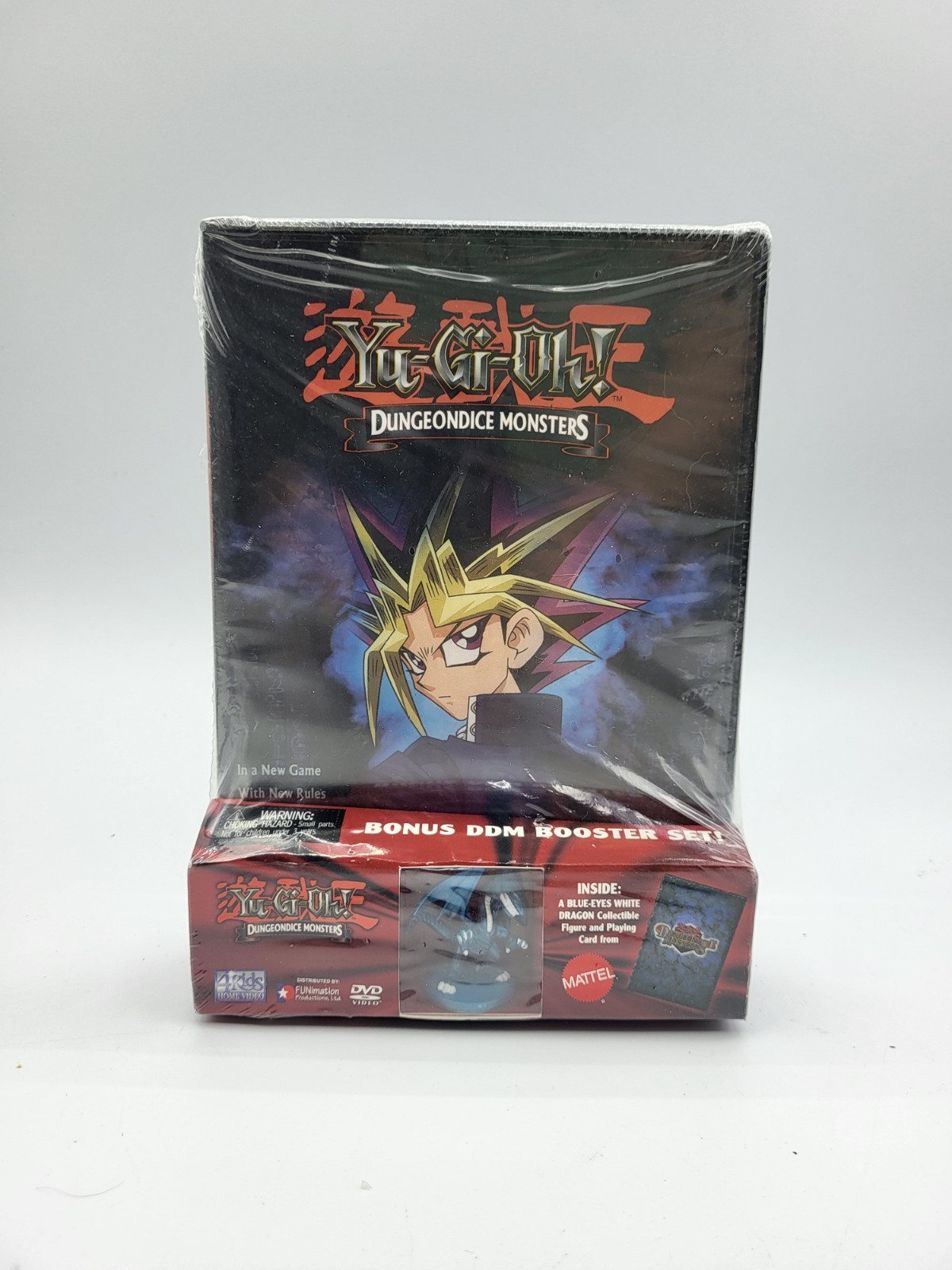 Yu-Gi-Oh! Dungeondice Monsters DVD w/ Blue Eyes White Dragon Mini Figure (Rare)