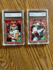 2021 Leaf Pro Set Prospect - Trevor Lawrence #PS1, &Justin Fields PS2, GMA 10