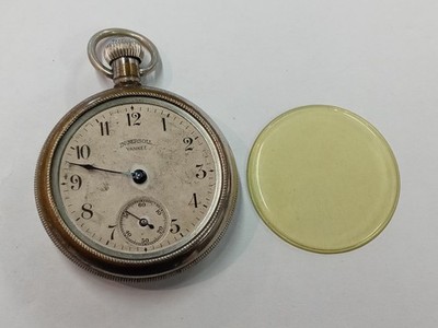 Ingersoll Tan and Silver Pocket Watch with Reel il_1080xN.6132984042_tk6s.jpg main image 4