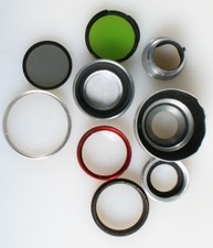 MISC ADAPTERS AND FILTERS LOT OF 11