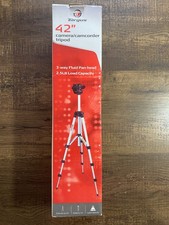 42" Targus Camera Camcorder Tripod 3-Way Fluid Pan-Head 2.5 LB Load Capacity