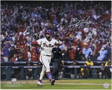 Bryce Harper Phillies Signed 2022 NLCS Game Winning HR Celebration 16 x 20 Photo
