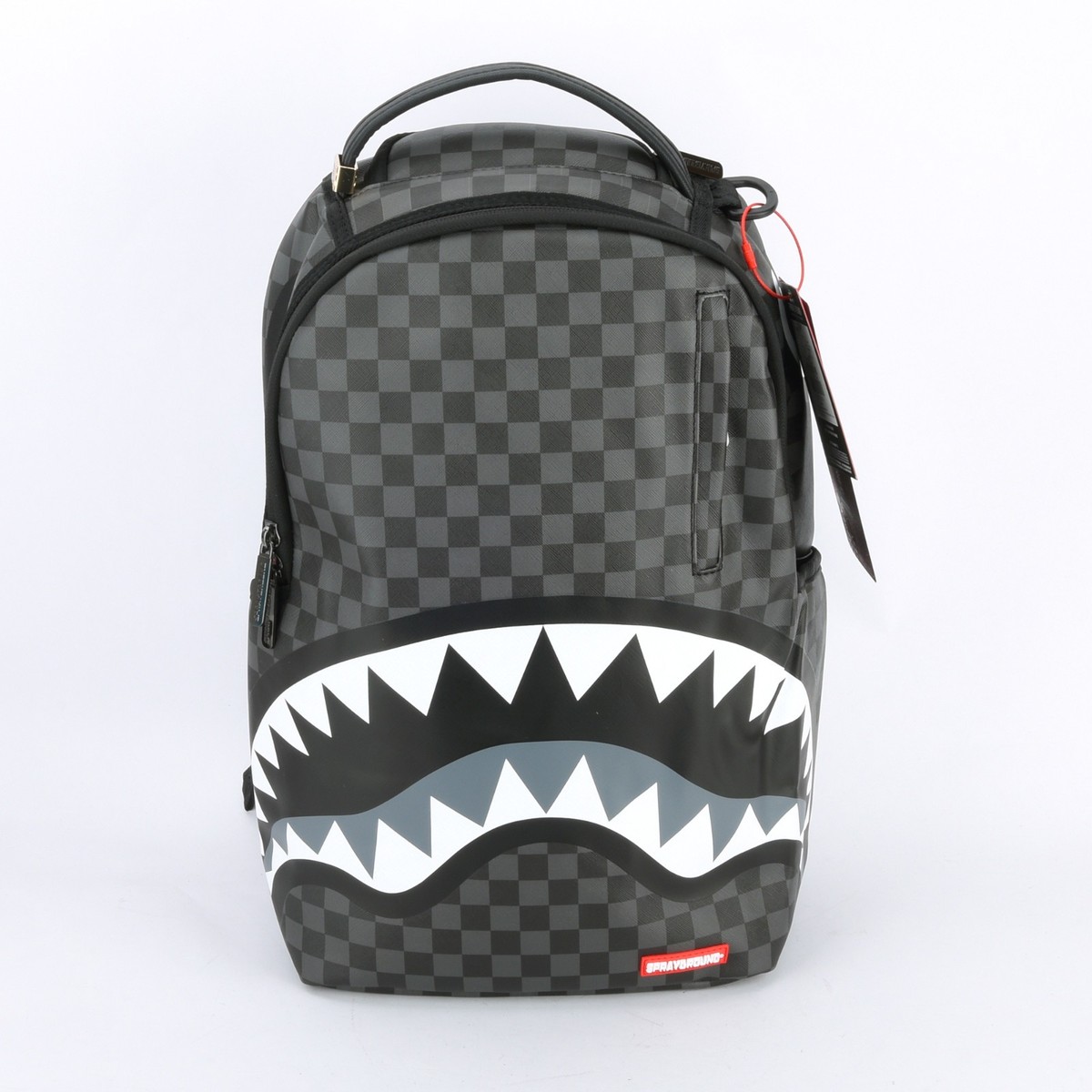 Sprayground Shark Lights Out Effect Leather Backpack Unisex 