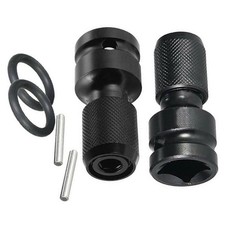 2X 1/2" Drive To 1/4" Socket Adapter Hex Drill Chuck Change For Impact Wrench
