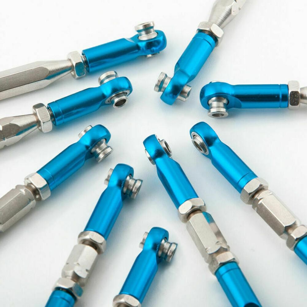 9 Pack Alloy RC Pull Rod Steering Linkage For 1/12 Wltoys 12428 12423 DIY Parts