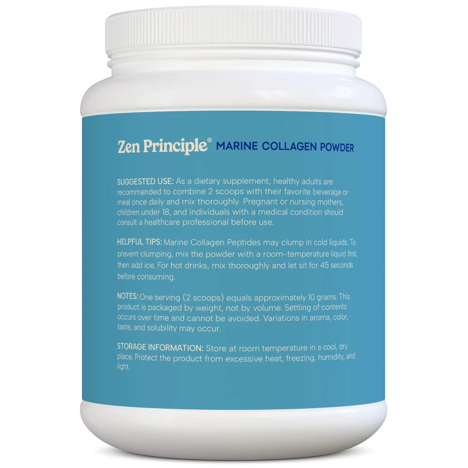 Péptidos de colágeno marino hidrolizados. Peces capturados en la naturaleza. All Natural 1,5 lb Foto 4 de 4