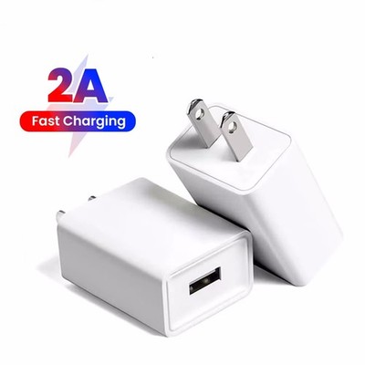 5V 2A USB A Jack Wall Power Adapter 5 Volt 2 Amp AC to DC 10W Charger Cube Lot