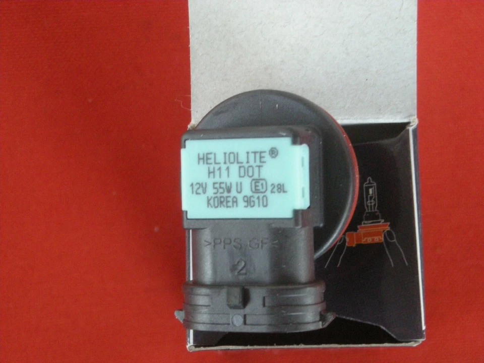 H11 55 Вт кол-во из 2 12 В фары/противотуманные галогенные прозрачные гелиолитовые 2 лампы (SB15) - Изображение 3 из 4