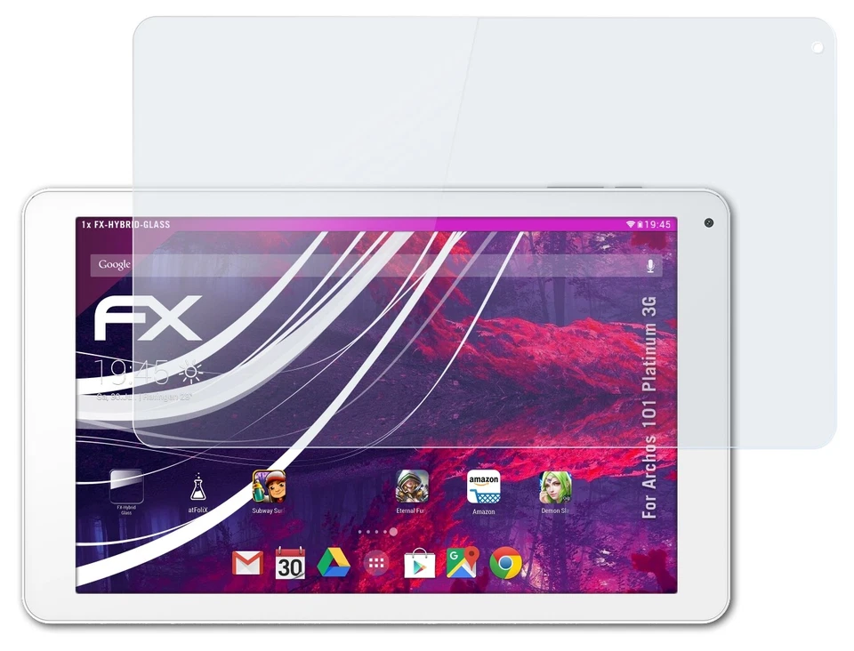 atFoliX Pellicola Vetro per Archos 101 Platinum 3G 9H Armatura di protezione - Immagine 3 di 4