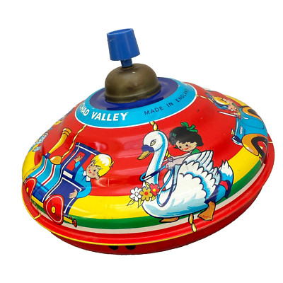 Chad Valley Vintage Jahrmarkt Kinder Kreisel Spielzeug Blech Blech Metall Vintage 1950er